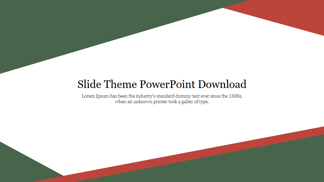 Free - Innovative Slide Theme PowerPoint Free Download